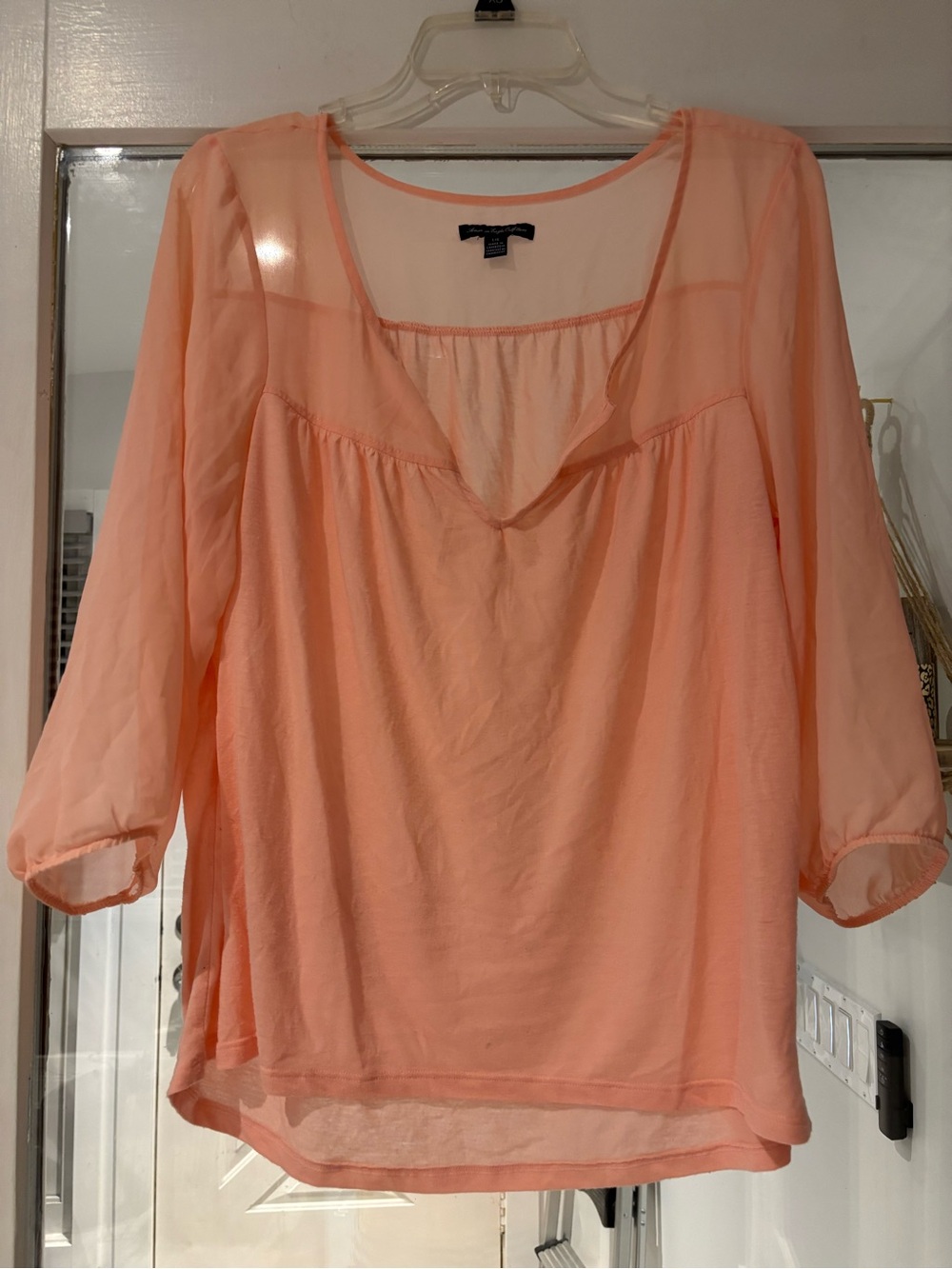 American Eagle Outfitters Peach Blouse